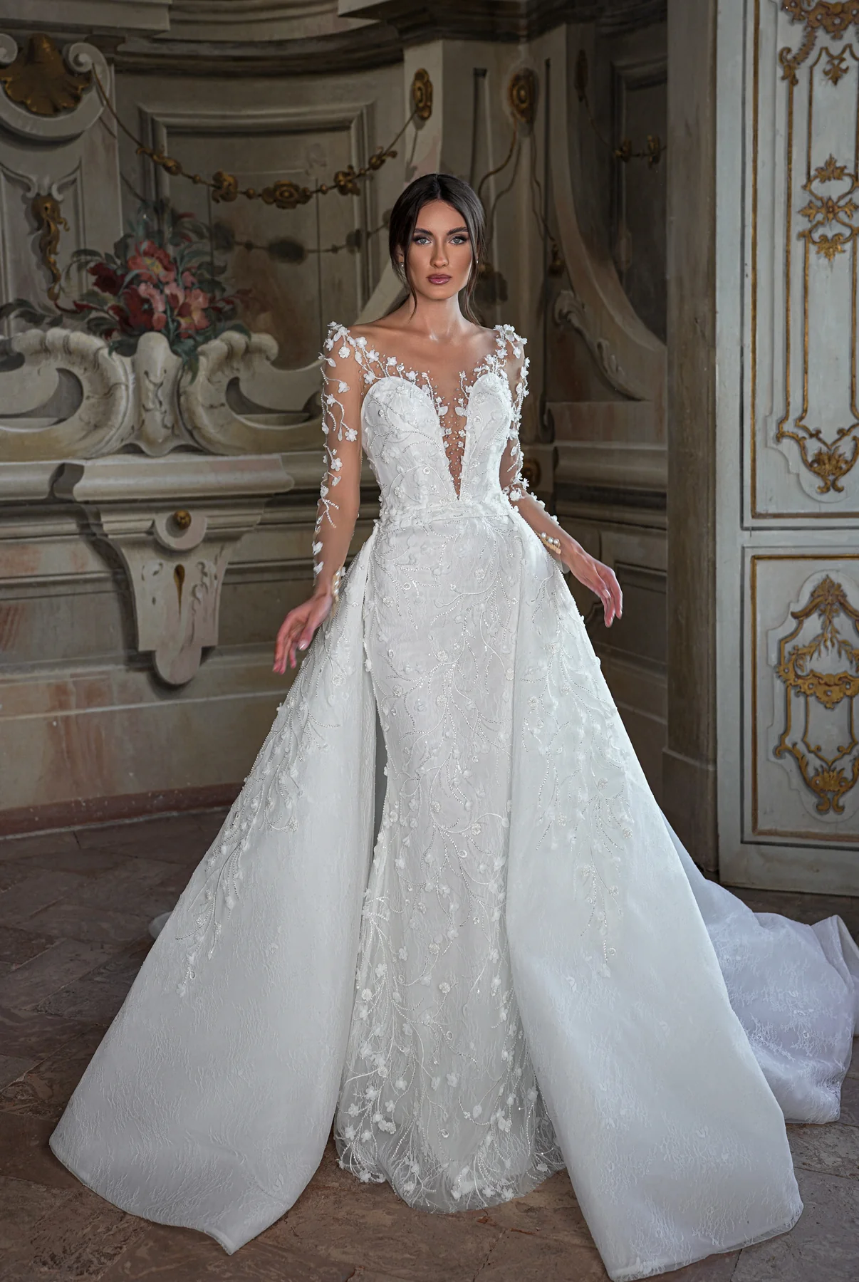 Mermaid Wedding Dresses with Overskirt collection cover